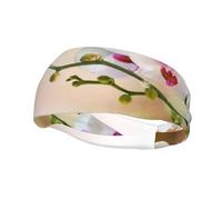 Cintas para el cabello White Orchid In The Pond para hombre y mujer, diadema para correr, diadema transpirable para gimnasio