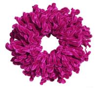 Cintas para el pelo de lana hechas a mano para mujer, bandas elásticas vintage con alta elasticidad, coletero de punto suave para coletas y trenzas, accesorio para el cabello de estilo étnico (6# rojo