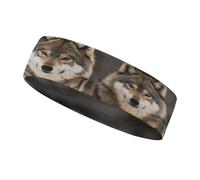 Cintas para el Sudor Pack of Wolves, Diadema Deportiva para Hombres y Mujeres, Cintas para el Sudor Que absorben el Sudor, Ideales para Entrenar, Hacer Ejercicio, Tenis, Baloncesto y Correr.