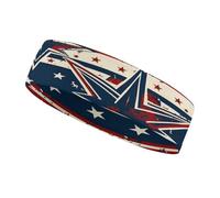 Cintas para el Sudor Patriot Star Line, Diadema Deportiva para Hombres y Mujeres, Cintas para el Sudor Que absorben el Sudor, Ideales para Entrenar, Hacer Ejercicio, Tenis, Baloncesto y Correr.