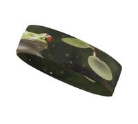 Cintas para el Sudor Peace Tree Frog, Diadema Deportiva para Hombres y Mujeres, Cintas para el Sudor Que absorben el Sudor, Ideales para Entrenar, Hacer Ejercicio, Tenis, Baloncesto y Correr.
