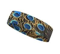 Cintas para el Sudor Peacock1, Diadema Deportiva para Hombres y Mujeres, Cintas para el Sudor Que absorben el Sudor, Ideales para Entrenar, Hacer Ejercicio, Tenis, Baloncesto y Correr.