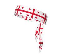 Cintas para la Cabeza Deportivas con Estampado de la Bandera de Georgia, Unisex, para Correr, Tenis, Gimnasio y Actividades al Aire Libre.