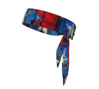 Cintas para la Cabeza Deportivas con Estampado de la Bandera de Puerto Rico, Unisex, para Correr, Tenis, Gimnasio y Actividades al Aire Libre.