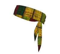 Cintas para la Cabeza Deportivas con Estampado de Patchwork Estilo Africano, Unisex, para Correr, Tenis, Gimnasio y Actividades al Aire Libre.