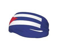 Cintas para la Cabeza Deportivas con la Bandera de Cuba para Hombres y Mujeres, Transpirables, Ideales para Correr, Yoga, Ciclismo, fútbol y Tenis.