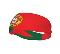 Cintas para la Cabeza Deportivas con la Bandera de Portugal para Hombres y Mujeres, Transpirables y fáciles de Usar para Correr, Yoga, Ciclismo, fútbol y Tenis.