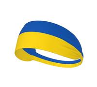 Cintas para la Cabeza Deportivas con la Bandera de Ucrania para Hombres y Mujeres. Diadema elástica Que Absorbe la Humedad, Ideal para Correr, Yoga, fútbol y Gimnasio.