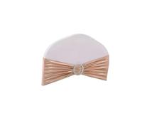 Cintas para Sillas de Boda 10/50/100 piezas de cintas for decoración sillas boda, lazos metálicos brillantes con hebilla redonda for banquetes y fiestas(Rose gold,100pcs)