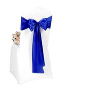 Cintas para sillas de boda 10/50 unidades de lazos satén for sillas boda, cinta for fiestas, eventos, hoteles, banquetes, decoración del hogar(Dark blue,10 pcs)