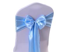 Cintas para Sillas de Boda 10 fajas de satén for sillas, elegantes lazos primera calidad for, decoración for bodas, banquetes y fiestas(6)
