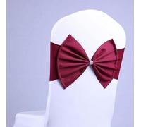 Cintas para sillas, Fajas for sillas, 100 Uds., Banda con espándex for Silla, Bandas elásticas for sillas, Pajaritas Grandes for decoración de Banquetes, Eventos y fiestas-05(Burst)