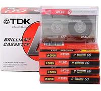 Cintas Virgen de Cassette Audio TDK 5 Unidades x D-60 60 Minutos