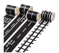 Cintas y Pegatinas para Coches de Carretera,Cinta Adhesiva Carretera,Cinta de Carretera para Niños,Pista Adhesiva de Bricolaje para Niños,Cinta para Coches de Carretera,Cinta Adhesiva para Carreteras