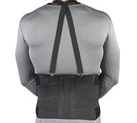 Cintur¨®n de refuerzo industrial con correas para el hombro (negro, regular)