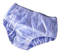 Cintura Alta Pantalones de Plástico para Incontinencia, Calzoncillos de Protección Contra, Reutilizables Lavables, Cubrepañales de Tela, Braga para AdultosWhite,2XL