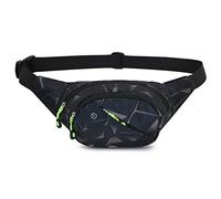 Cintura Bum Bag,Cintura Holográfica,4 Bolsas Ajustables para Correr,Caminar,Pasear Perros y Viajar al Aire Libre (G)