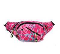 Cintura Bum Bag,Cintura Holográfica,4 Bolsas Ajustables para Correr,Caminar,Pasear Perros y Viajar al Aire Libre (C)