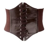 Cintura in Ecopelle Corsetto Cintura a Corsetto Donna Elastico Corsetto Cintura Vintage Corsetto Largo Cintura Corsetto Retrò Fascia Elastica Corsetto Lacci Applica a Abito da Festa Corsetto