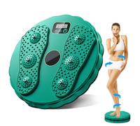 Cintura Twister Plate con Contador: WIYETY Twister de Cintura Antideslizante, Plato Giratorio de Cintura con Masaje en la Planta del pie, Entrenador de Cadera con Plato Giratorio de Cintura