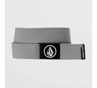 VOLCOM Circle Web Belt Cinturón, Hombres, Heather Grey (Gris), O/S