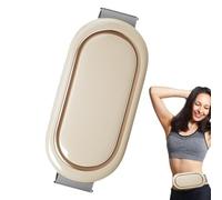 Cinturón Adelgazante - Electroestimulador Abdominal Fortalecimiento de la Correa Core | Cinturón de Masaje Aadelgazante Inalámbrico Portátil para Desarrollo Muscular Quema de Grasa y, Amarillo Beige