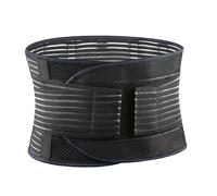 Cinturón ajustable de fitness con soporte de placa de acero para compresión abdominal, diseño ligero de verano, Ab163-negro, S