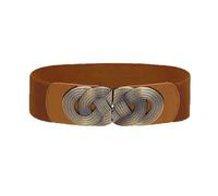 Cinturón ancho elástico vintage, faja decorativa para mujer, cubre cintura para chaqueta de plumas