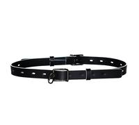 Cinturón bondage de piel de becerro - Negro/Blanco