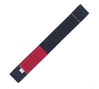 Cinturón brasileño de Jiu Jitsu aprobado por la Academia con manga de rayas visibles para currículo y evaluaciones dirigidas por instructores (A5 negro)