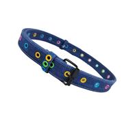 Cinturón colorido con ojales para mujeres y niñas, tela de tela de moda, cintura diseñada para uso diario casual y fiesta, cinturón de tela, a, Talla única