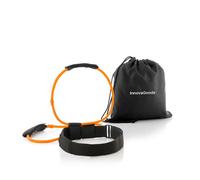 InnovaGoods® Cinturón gomas elasticas musculacion, Bandas Elásticas de musculacion x2-40 lb/18 kg, Correas Ajustables con Velcro, bandas elasticas fitness para Glúteos, Abdominales y Piernas.