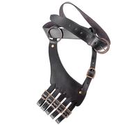 Cinturón Con Soporte Para Espada, Bandolera, Cuero Negro