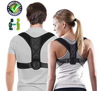Cinturón corrector de postura para hombres y mujeres - Cómodo correa de espalda ajustable dispositivo de apoyo para postura / joroba / hombros redondos, proporciona alivio del dolor para cuello, espalda y hombros