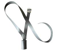 Cinturón cruzado de cuero negro, correa de hombro ajustable, unisex, cinturón de desfile del ejército con hebilla de latón acabado plateado disponible en opciones de hombro izquierdo y derecho (hombro