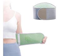 Cinturón de ajenjo autocalentable, cinturón de cintura calefactor portátil, faja lumbar transpirable, alivio del dolor de espalda (S)