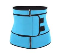 Cinturón de apoyo lumbar para la espalda, faja moldeadora de compresión invisible para el cuerpo, faja moldeadora de cintura, corsé de abdomen, azul, M