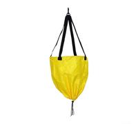 Cinturón de arrastre acuático ajustable con paracaídas de natación para resistencia específica en ejercicios de estilo libre, mariposa y pecho (amarillo)