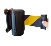 Cinturón de barrera retráctil - Cinta magnética de seguridad 3M para montar en la pared para parque infantil, parque, hotel, control de multitudes - fácil de instalar, gestión eficaz de colas