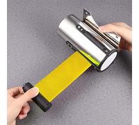 Cinturón de Barrera retráctil de Montaje en Pared de 2/3/5 m, cinturón de puntal telescópico Cinturón de Valla de Cola de Multitud de Seguridad para Bank Airport Hotel Company, Amarillo (5M) (3M)