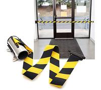 Cinturón de Barrera retráctil de Montaje en Pared de Acero Inoxidable de 2 / 3M, cinturón de Valla de Cola de Multitud de Seguridad de cinturón telescópico para Bank Airport Hotel Company (2M) (3M)