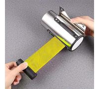 Cinturón de Barrera retráctil de Pared de 5 m, Poste de Seguridad telescópico para Colas de Espera para Control de multitudes, solución Ajustable para gestión de multitudes con Montaje en p