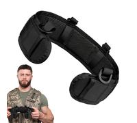 Cinturón de batalla, almohadilla trasera para cinturón | Cinturón de faja de campo al aire libre | Cinturón de liberación rápida con soporte para cintura y cadera, cinturones de batalla resistentes, f