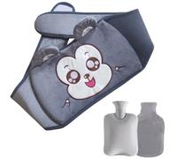 Cinturón de botella de agua caliente recargable de felpa,Botella de agua caliente para calentar la cintura llena de agua (B,One size)