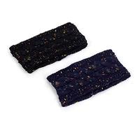 Cinturón de cabello de mujer 2PCS Winter Headbands For Women Warmer Knit Soft Elastic Crochet Headband Chunky Head Wrap Cinturón de cabeza(Y47)