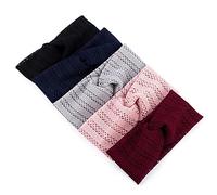 Cinturón de cabello de mujer 5 piezas de encaje elástico Headwrap Criss Cross Head Wrap diademas accesorios for el cabello for mujeres niñas, 5 colores Cinturón de cabeza