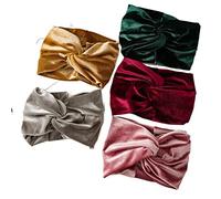 Cinturón de cabello de mujer 5PCS Headbands For Women Velvet Headbands Headwrap Yoga Workout Vintage Hair Accessories Cinturón de cabeza