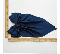 Cinturón de cabello de mujer 6 Pieces F Big Bow Barrettes Satin Silky Bowknot With Long Tail French Barrette Hair Clip Hair Scrunchie Metal Bowknot Clips Cinturón de cabeza