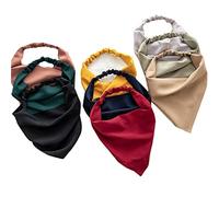 Cinturón de cabello de mujer 9Pack Hair Headband For Women Solid Color Head Kerchief Triangle Hair Scarves Fashion Accessories Cinturón de cabeza