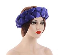 Cinturón de cabello de mujer Hair Braided Headband Chunky Wide Plaited Braids Hairpiece Women Girl Beauty Accessory Cinturón de cabeza(Y69)